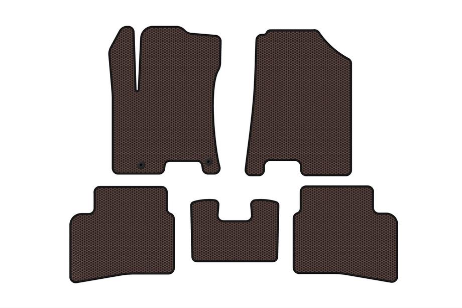 Hyundai Venue 2019- Alfombrillas de Goma Carsuit (Marrón) Image