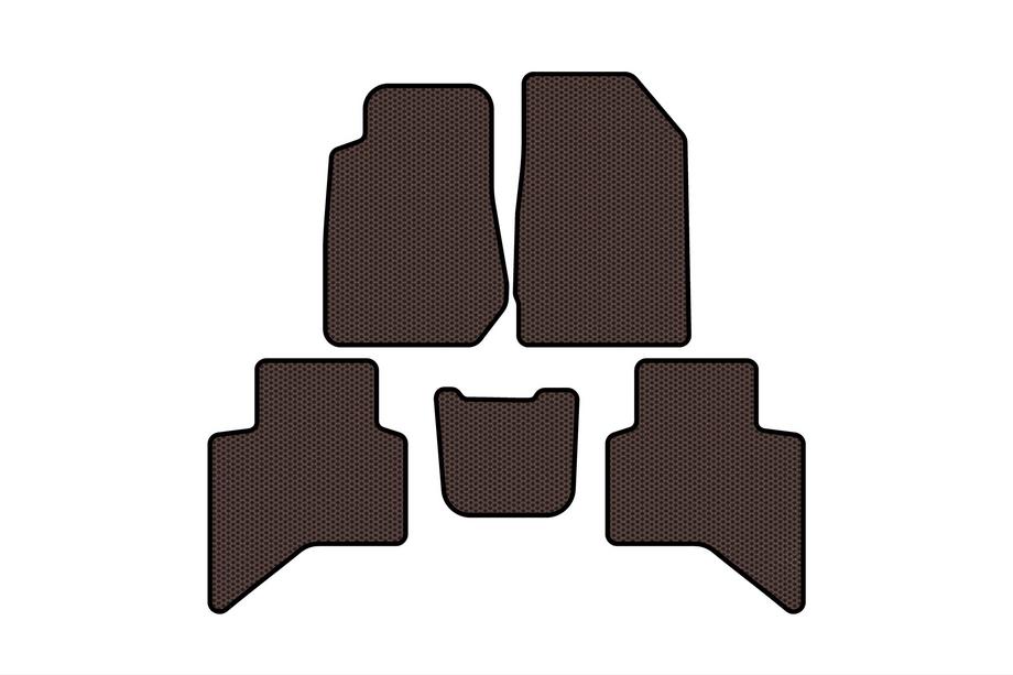 Isuzu D-Max 2019- Alfombrillas de Goma Carsuit (Marrón) Image