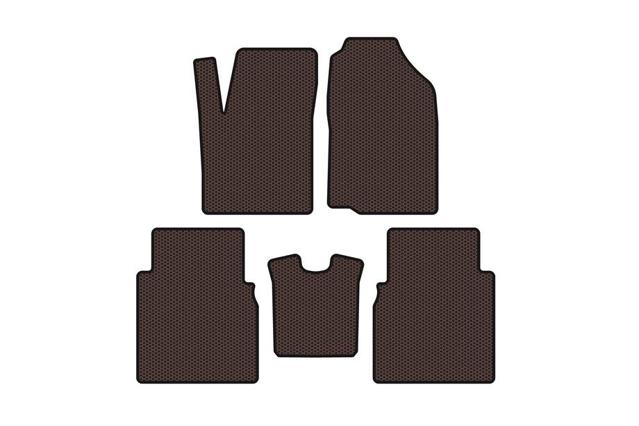 JAC J6 2011-2019 Alfombrillas de Goma Carsuit (Marrón) Image