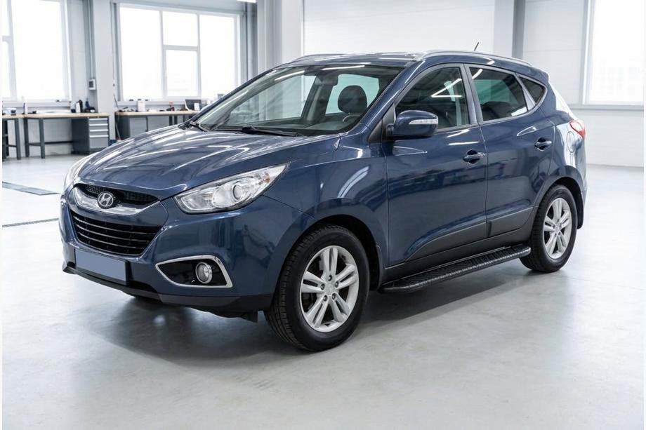 Hyundai IX-35 2010-2015 Estribos Laterales Bosphorus Black (2 uds., Aluminio) Image