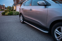 Hyundai IX-35 2010-2015 Estribos Laterales Tayga Grey (2 uds., Aluminio) foto 1