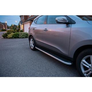 Estribos Laterales Tayga Grey (2 uds., Aluminio) Hyundai IX-35 2010-2015 foto 1