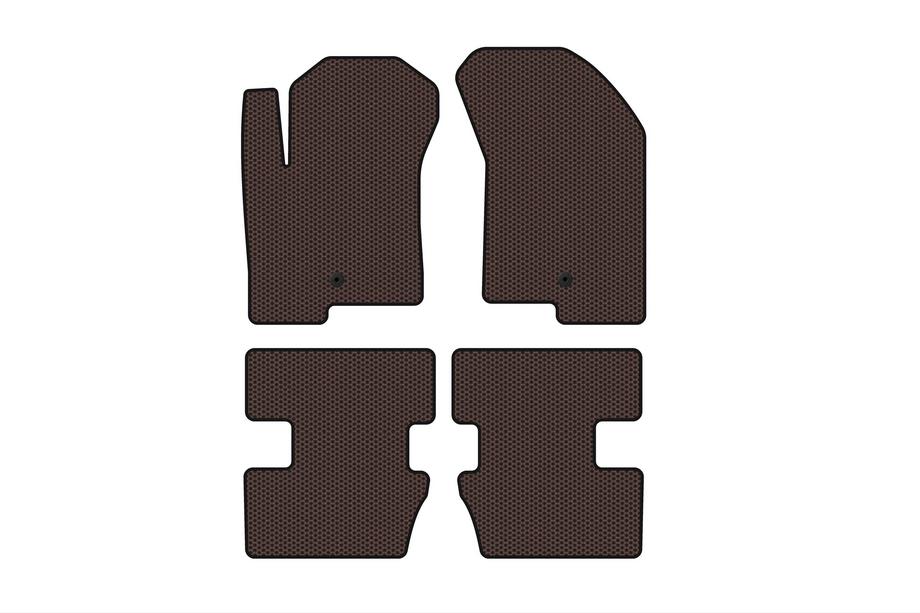 Jeep Compass 2006-2016 Alfombrillas de goma Carsuit (2006-2011, Marrón) Image