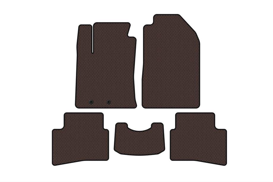 Kia Stonic 2017- Alfombrillas de goma Carsuit (2017-2019, marrón) Image