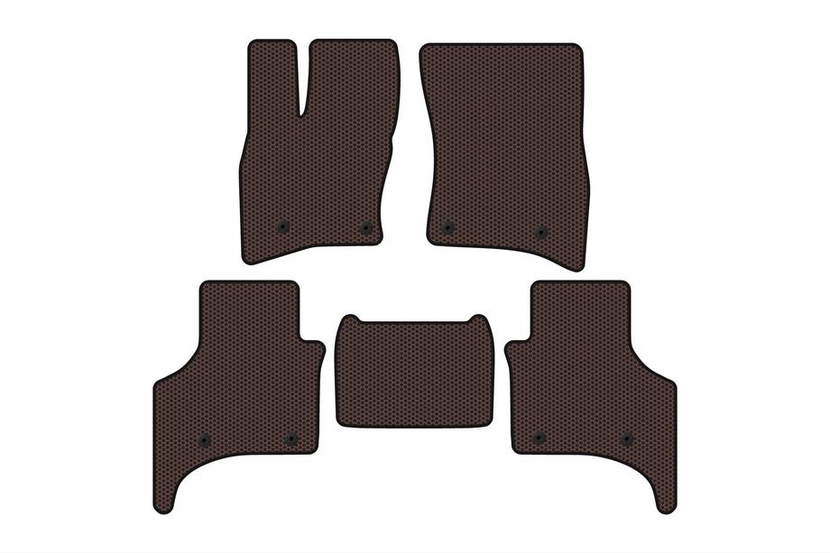 Land Rover Defender 2019- Alfombrillas de goma Carsuit (5 puertas, marrón) Foto 1