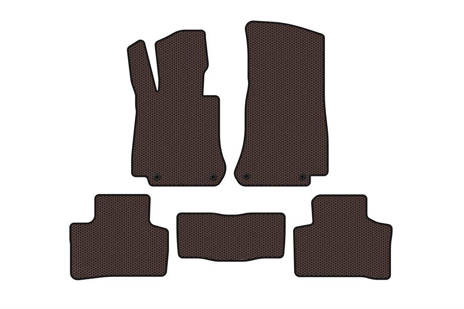 Mercedes EQC 2019-2023 Alfombrillas de Goma Carsuit (Marrón) Image