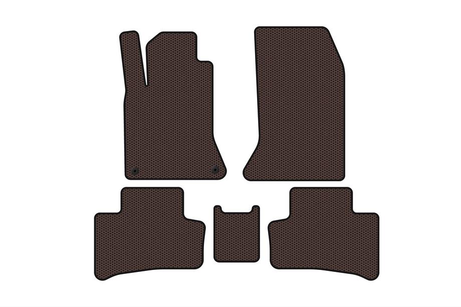 Mercedes B-class W246 2011-2018 Alfombrillas de goma Carsuit (2011-2015, Eléctrico, Marrón) Foto 1