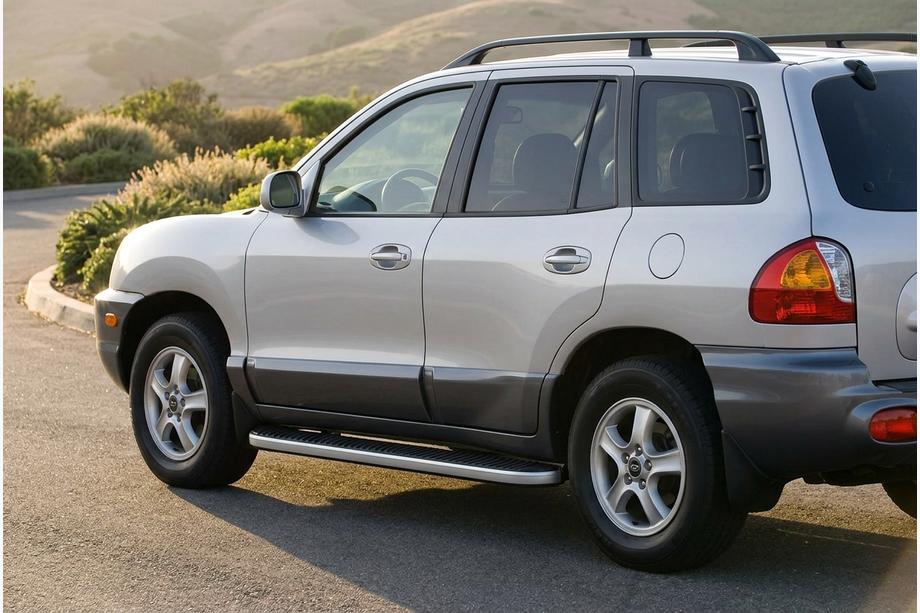 Hyundai Santa Fe 1 2000-2006 Estribos Laterales Tayga Grey (2 uds., Aluminio) Image