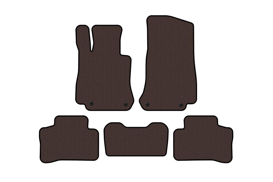 Mercedes GLC X253 2015-2022 Alfombrillas de Goma Carsuit (Marrón) Image