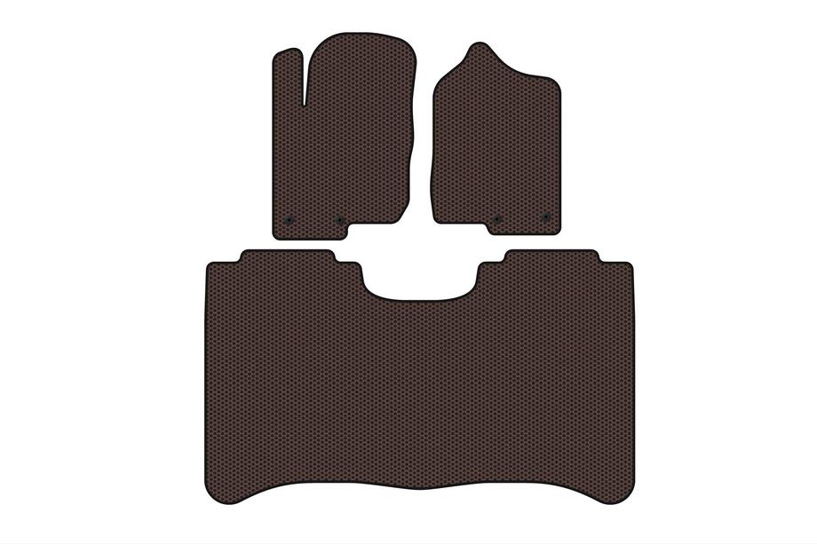 Nissan Titan 2004-2011 Alfombrillas de Goma Carsuit (Marrón) Image