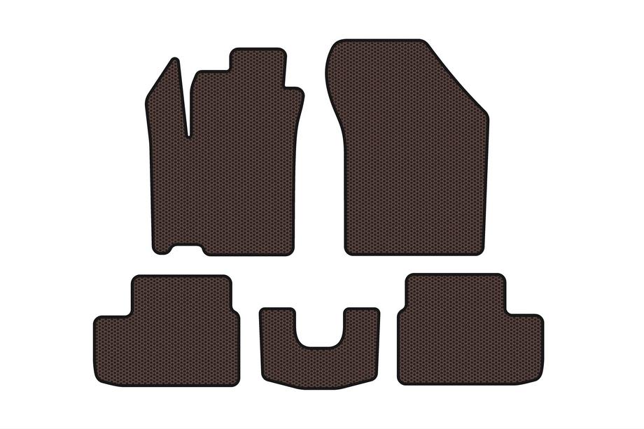 Opel Agila 2007-2015 Alfombrillas de goma Carsuit (HB, marrón) Image