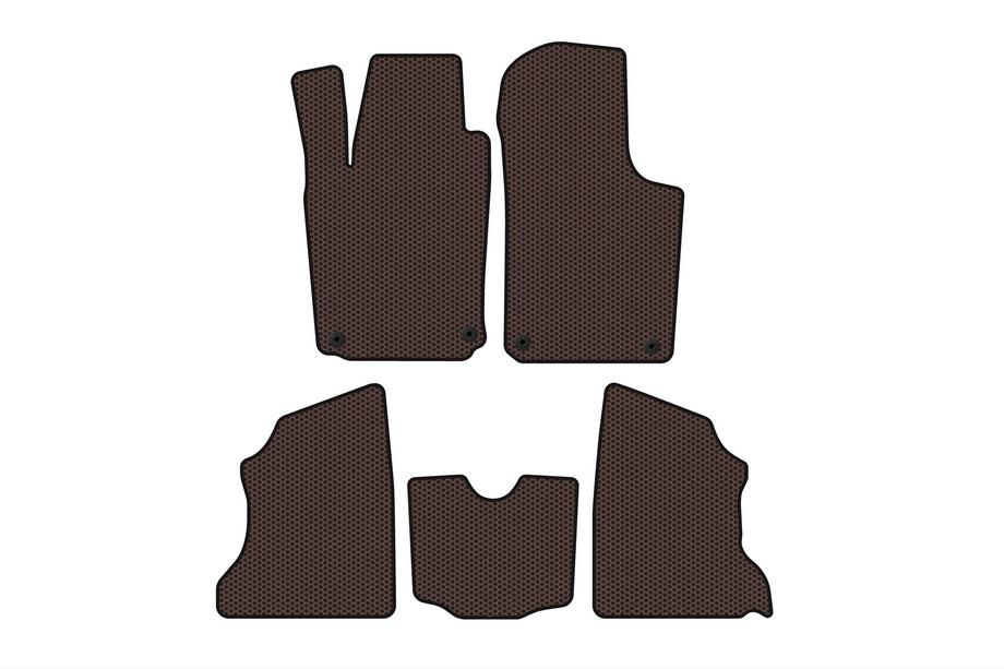 Opel Combo 2002–2012 Alfombrillas de Goma Carsuit (Marrón) Image