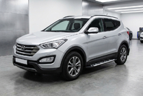 Hyundai Santa Fe 3 2012-2018 Estribos Laterales Sunrise (2 uds., Aluminio) foto 1