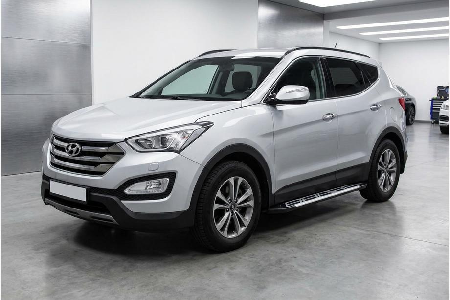 Hyundai Santa Fe 3 2012-2018 Estribos Laterales Sunrise (2 uds., Aluminio) Image