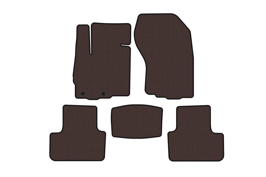 Peugeot 4008 2012-2017 Alfombrillas de Goma Carsuit (Marrón) Image