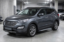 Hyundai Santa Fe 3 2012-2018 Estribos Laterales Line (2 uds., Aluminio) foto 1