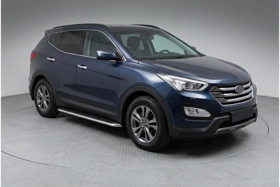 Hyundai Santa Fe 3 2012-2018 Estribos Laterales Maydos V1 (2 uds., Aluminio y Acero Inoxidable) Image