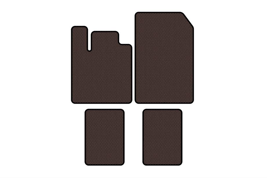 Renault Twingo 2007-2014 Alfombrillas de Goma Carsuit (Marrón) Image