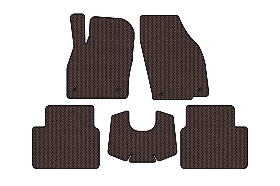 Skoda Kamiq 2019- Alfombrillas de goma Carsuit (Automático, marrón) Foto 1