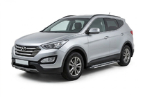 Hyundai Santa Fe 3 2012-2018 Estribos Laterales Rainbow (2 uds., Aluminio) foto 1