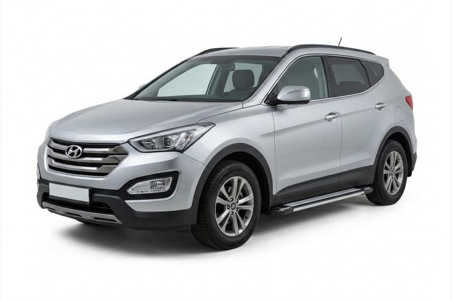 Hyundai Santa Fe 3 2012-2018 Estribos Laterales Rainbow (2 uds., Aluminio) Image