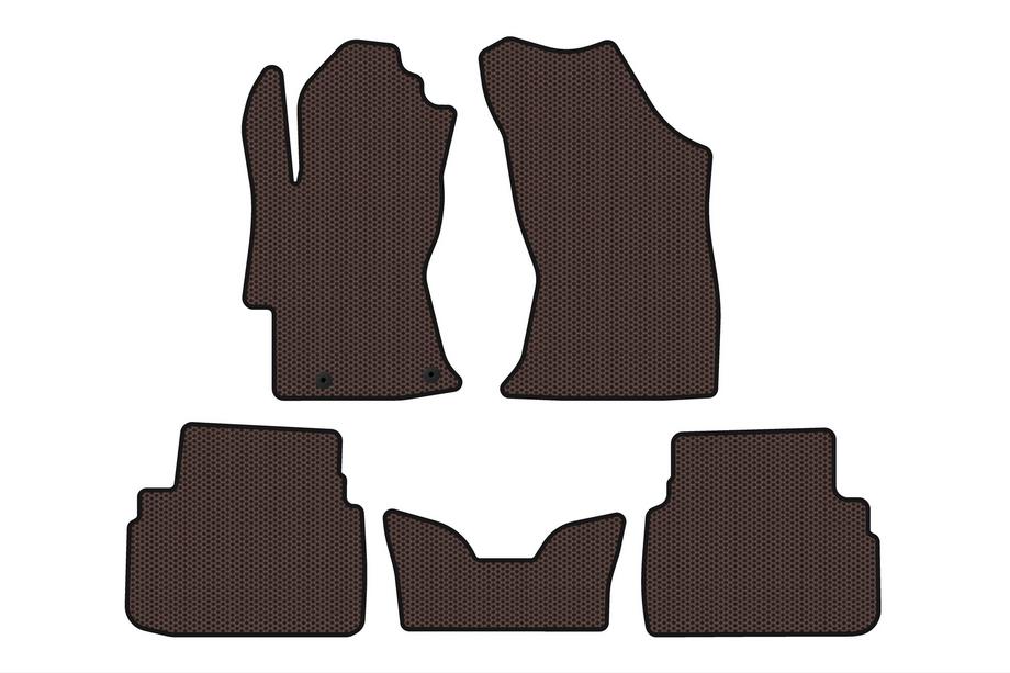 Subaru XV 2017-2023 Alfombrillas de Goma Carsuit V2 (Marrón) Image