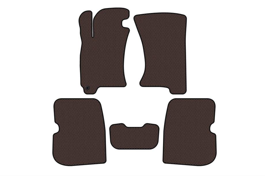 Subaru Forester 1997-2002 Alfombrillas de Goma Carsuit (Marrón) Image