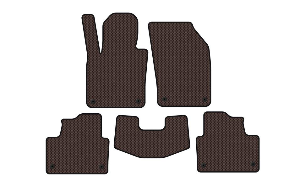Volvo S60 2019- Alfombrillas de Goma Carsuit (Marrón) Image