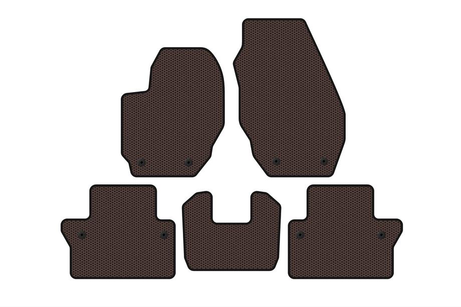 Volvo V70 2007-2013 Alfombrillas de Goma Carsuit (Marrón) Image