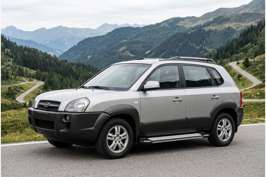 Hyundai Tucson JM 2004- Estribos Laterales Rainbow (2 uds., Aluminio) Image