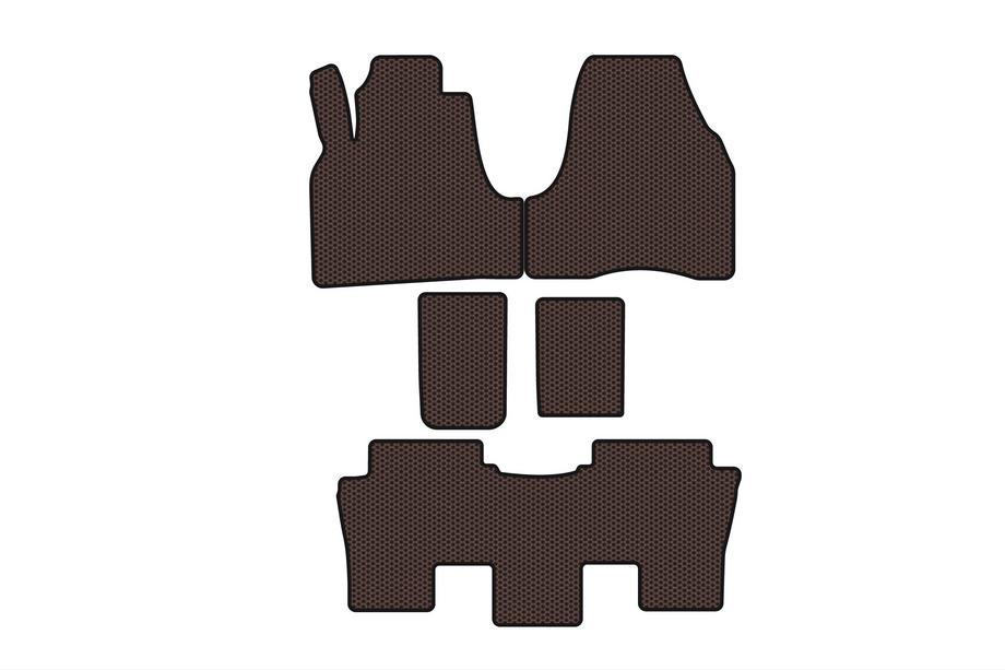 Citroen C-8 2002-2014 Alfombrillas de Goma Carsuit (Marrón) Image