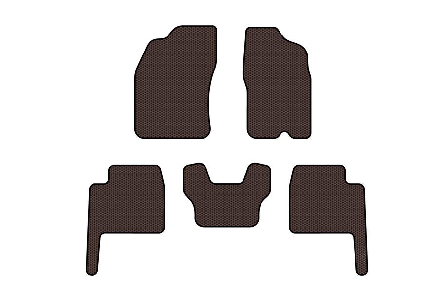 Dodge Durango 2004-2009 Alfombrillas de Goma Carsuit (Marrón) Image