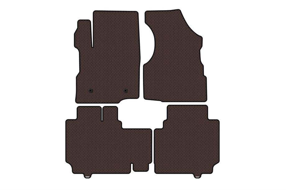 Chevrolet Equinox 2009-2016 Alfombrillas de goma Carsuit (2015-2017, marrón) Foto 1