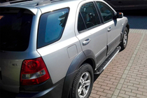 Kia Sorento I BL 2002-2009 Estribos Laterales RedLine V1 (2 uds., Aluminio) foto 2