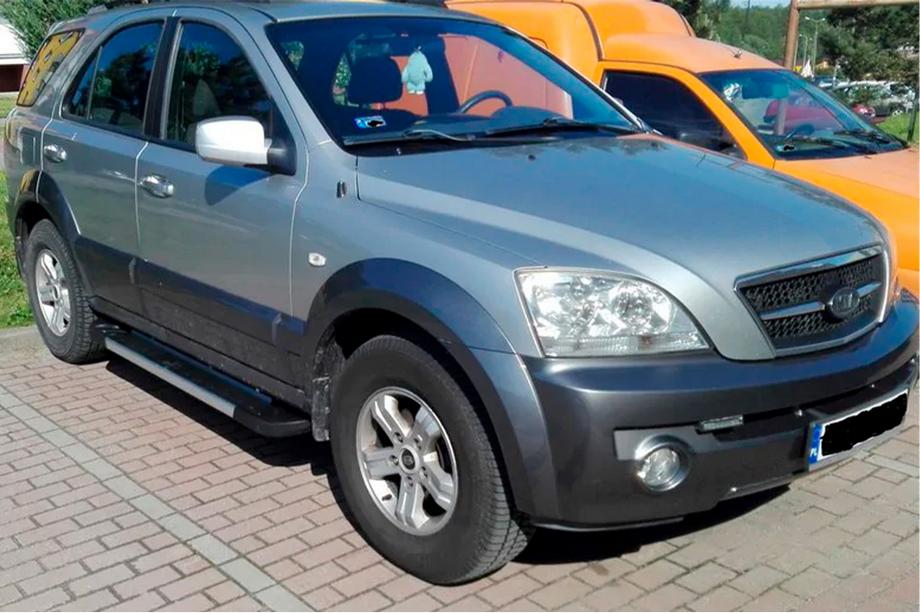 Kia Sorento I BL 2002-2009 Estribos Laterales RedLine V1 (2 uds., Aluminio) Image