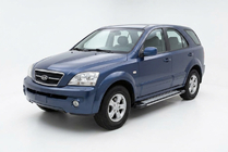 Kia Sorento I BL 2002-2009 Estribos Laterales Rainbow (2 uds., Aluminio) foto 1