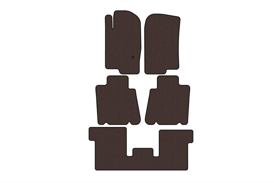 Ford Explorer 2001-2005 Alfombrillas de goma Carsuit (3 filas, marrón) Image