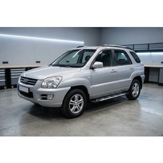 Estribos Laterales Sunrise (2 uds., Aluminio) Kia Sportage 2004-2010 foto 1