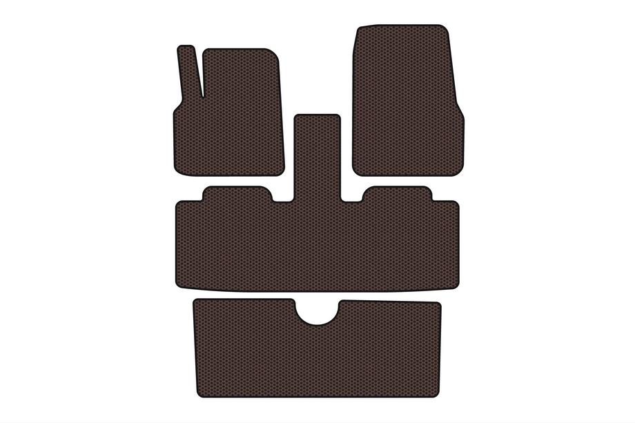 Renault Espace 2002-2014 Alfombrillas de goma Carsuit (3 filas, 7 plazas, marrón) Foto 1