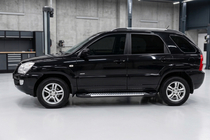 Kia Sportage 2004-2010 Estribos Laterales Line (2 uds., Aluminio) foto 1
