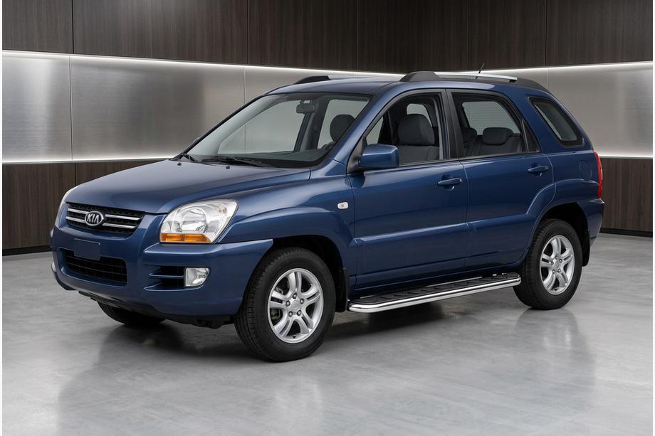 Kia Sportage 2004-2010 Estribos Laterales Maydos V1 (2 uds., Aluminio y Acero Inoxidable) Image
