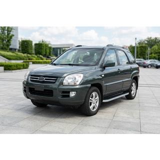 Estribos Laterales Tayga Grey (2 uds., Aluminio) Kia Sportage 2004-2010 foto 1