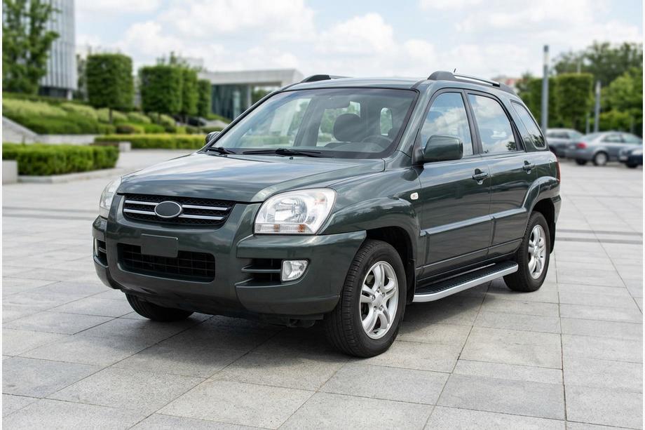 Kia Sportage 2004-2010 Estribos Laterales Tayga Grey (2 uds., Aluminio) Image