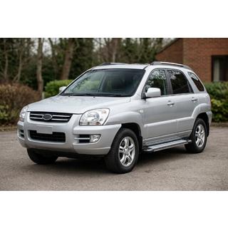 Estribos Laterales Rainbow (2 uds., Aluminio) Kia Sportage 2004-2010 foto 1