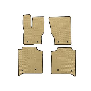 Alfombrillas EVA (Long, fila trasera con consola, beige)