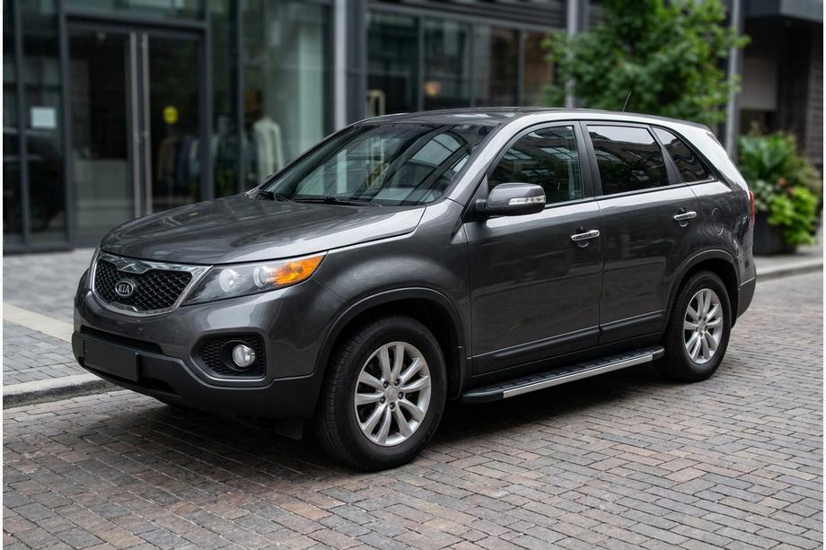 Kia Sorento II XM 2009-2014 Estribos Laterales Duru (2 uds., Aluminio) Image