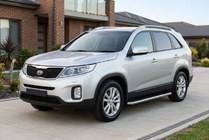 Kia Sorento II XM 2009-2014 Estribos Laterales Maydos V1 (2 uds., Aluminio y Acero Inoxidable) foto 1