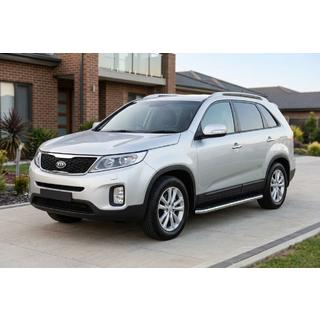 Estribos Laterales Maydos V1 (2 uds., Aluminio y Acero Inoxidable) Kia Sorento II XM 2009-2014 foto 1