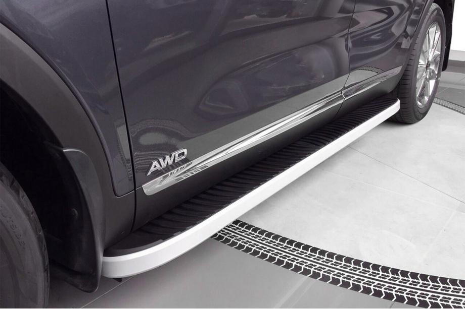 Kia Sorento II XM 2009-2014 Estribos Laterales Tayga Grey (2 uds., Aluminio) Image
