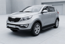Kia Sportage 2010-2015 Estribos Laterales Bosphorus Black (2 uds., Aluminio) foto 1